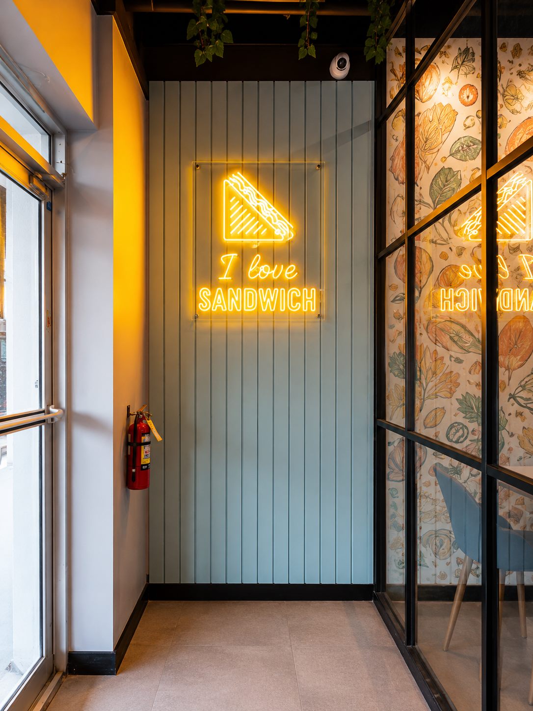 I love sandwich neon sign inside Shakti The Sandwich Shop Kitchener